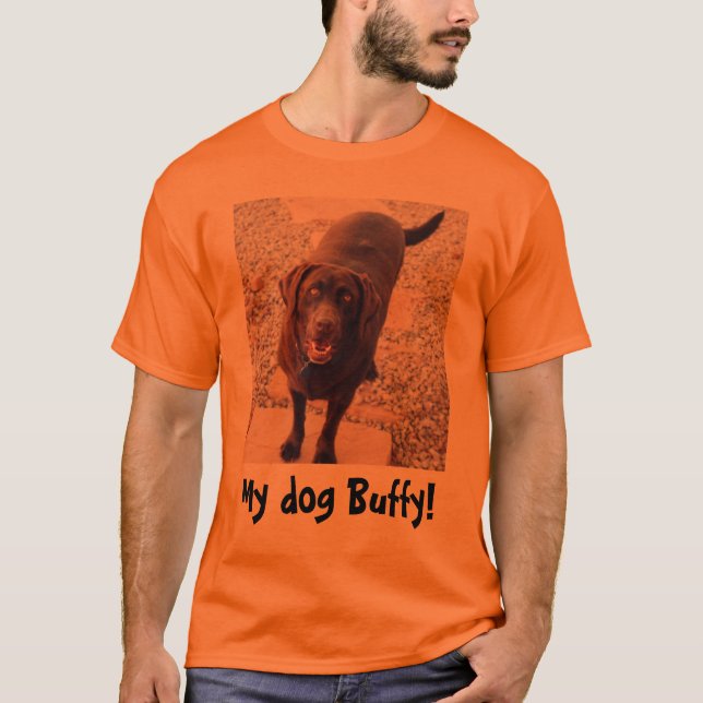 Camiseta Meu cão Buffy! (Frente)