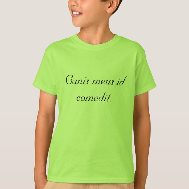 Camiseta Meu cão comeu-o! (Frente)