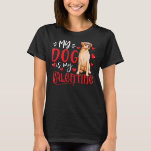 Camiseta Meu Cão É Meu Namorados Labrador Retriever Valenti