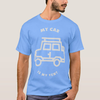 Camiseta Meu Carro É Meu Auto Camping retro