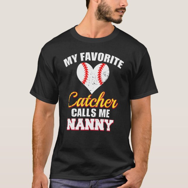 Camiseta Meu Catcher Favorito Me Chama De Babá Capturadora  (Frente)