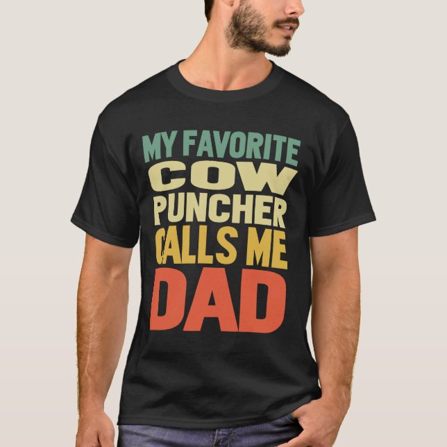 Camiseta Meu Caubói Favorito Me Chama De Pai (Frente)