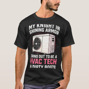 Camiseta Meu Cavaleiro Em Brilhante Marido Técnico De Hvac