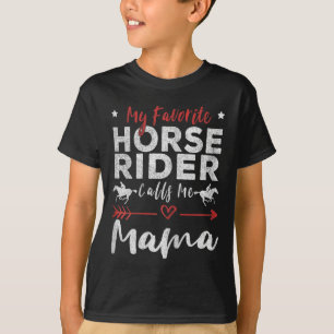 Camiseta Meu Cavaleiro Favorito Me Chama De Mãe Horseback R