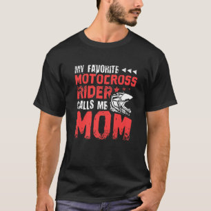 Camiseta Meu Cavaleiro Motocross Favorito Me Chama Mãe Moto