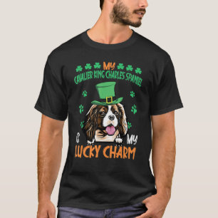 Camiseta Meu Cavaleiro Rei Charles Spaniel É Meu Charme Sor