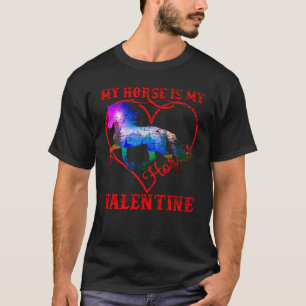 Camiseta Meu Cavalo É Meu Cavalo De São Valentim Mulheres M