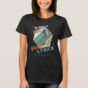 Camiseta Meu Cérebro é 80% de letra de música