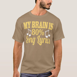 Camiseta Meu Cérebro é 80ong Letras Divertidas Amantes de M