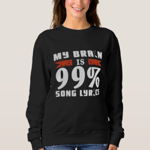 Camiseta Meu Cérebro É 99 Cantores De Música Cantora De Mús