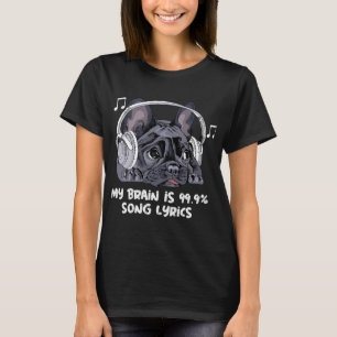 Camiseta Meu Cérebro É 99 Letras De Música Engraçada Música