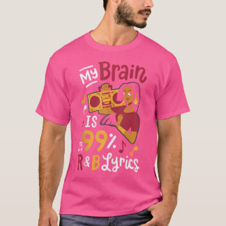 Camiseta Meu Cérebro É 99 Rb De Letras