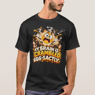 Camiseta Meu Cérebro É Ovo Mexido - Engraçado ao Extremo