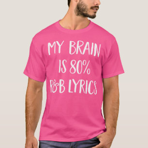 Camiseta Meu Cérebro É Uma Música Engraçada De 80% De Músic