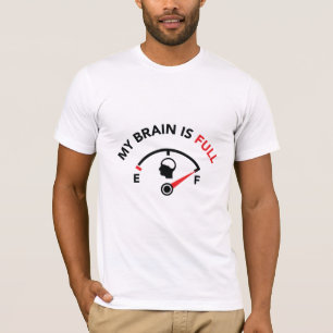 Camiseta Meu cérebro está completo