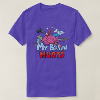 Camiseta Meu Cérebro Magoa Humor Escuro