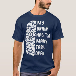 Camiseta Meu Cérebro Tem Demasiadas Guias Abertas
