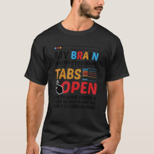 Camiseta Meu Cérebro Tem Demasiadas Guias Para Abrir O Dese