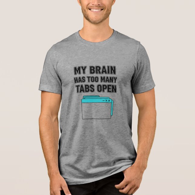 CAMISETA MEU CÉREBRO TEM MUITAS ABAS ABERTAS (Frente)