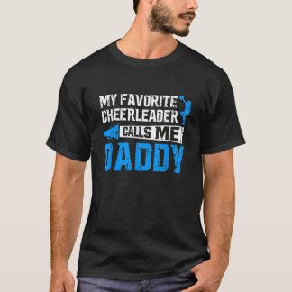 Camiseta Meu Cheerleader favorito me chama de Pai de animaç