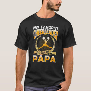 Camiseta Meu Cheerleader Favorito Me Chama Papai Cheerhead