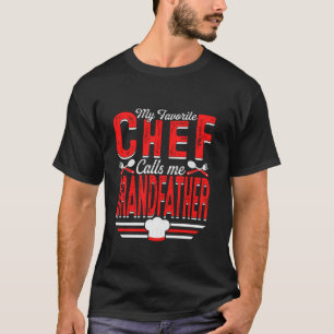 Camiseta Meu Chef Favorito Me Chama Avô Cook Papa Fa