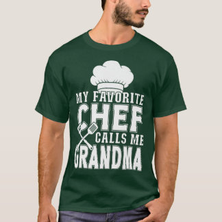 Camiseta Meu Chef Favorito Me Chama De Cozinhar Engraçado P