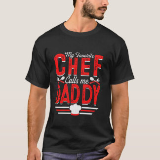 Camiseta Meu Chef Favorito Me Chama Pai Cook Papá Men Fath