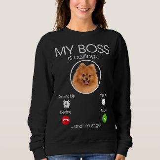 Camiseta Meu Chefe Está Chamando Engraçado De Amor De Cão D