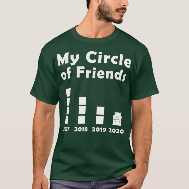 Camiseta Meu Círculo de Amigos Hamster Proprietário (Frente)