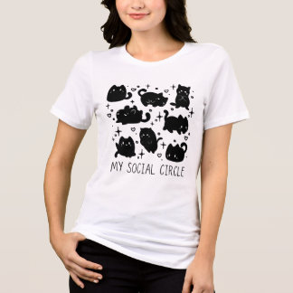 Camiseta Meu Círculo Social Gatinho Fofo 