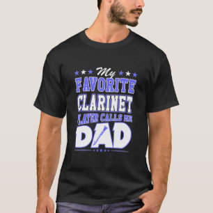 Camiseta Meu Clarinet Player Favorito Me Chama De Pai