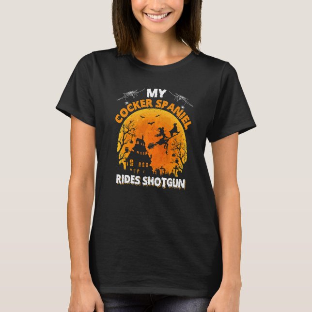 Camiseta Meu Cocker Spaniel Anda de Espingarda Cocker Spani (Frente)