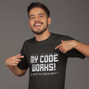 Camiseta Meu código funciona