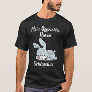 Camiseta Meu Coelho Oficial Dormia Roupa Noturna Pijama