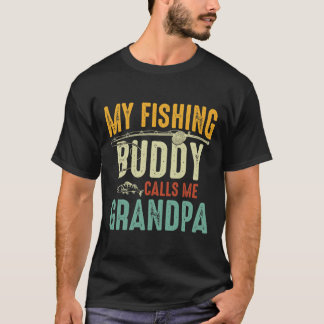 Camiseta Meu Companheiro de Pesca Me Chama de Vovô