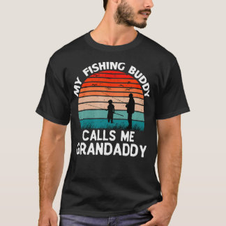 Camiseta Meu Companheiro de Pesca Me Chama de Vovô Retro Vi