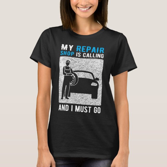 Camiseta Meu Compro de Reparo está chamando e eu devo ir à  (Frente)