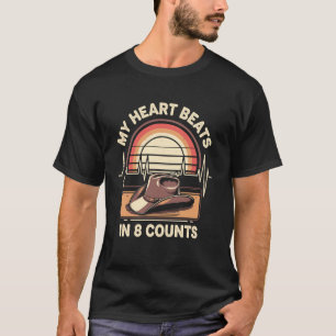Camiseta Meu Coração Bate Em 8 Contagens Country Line Danci