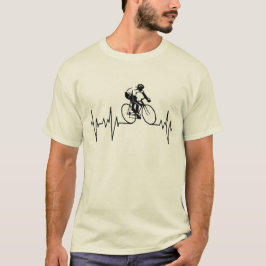 Camiseta Meu coração bate por ciclismo