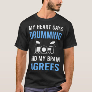 Camiseta Meu Coração Bate Tambor Tambor Tambores