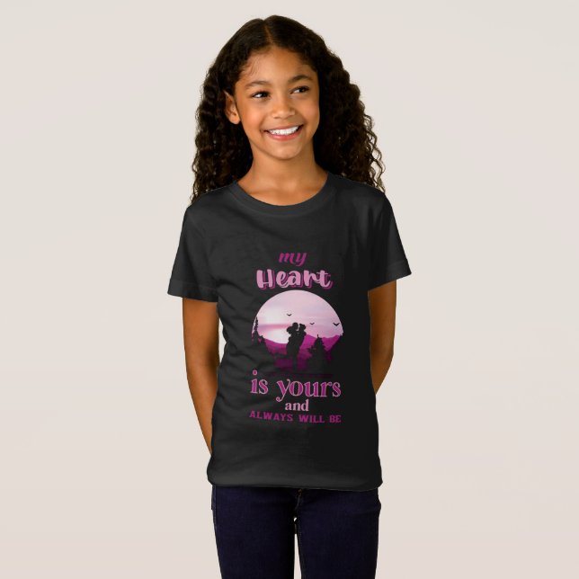 Camiseta Meu coração é seu e sempre será (Frente Completa)