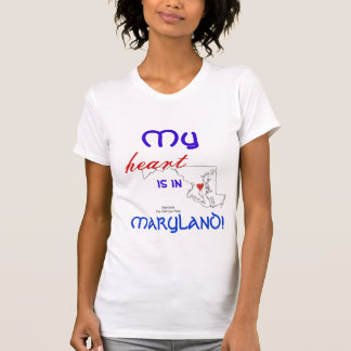 Camiseta Meu coração está em Maryland
