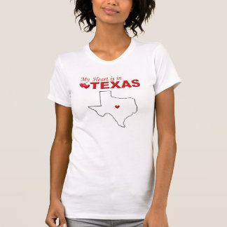 Camiseta Meu coração está em Texas