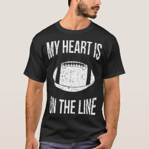 Camiseta Meu Coração Está Na Linha Ofensiva Lineman VI