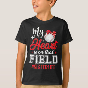 Camiseta Meu Coração Está Naquele Campo Bysebyll Sister