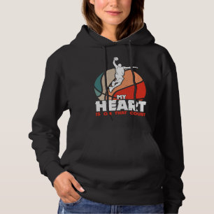 Camiseta Meu Coração Está Naquele Jogador De Basquete Na Qu