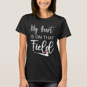 Camiseta Meu Coração está naquele jogo de beisebol com vent