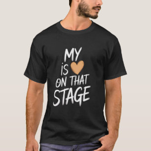 Camiseta Meu Coração Está Naquele Palco Dia Das Mães Retro