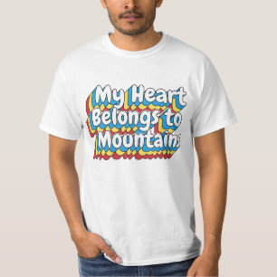 CAMISETA MEU CORAÇÃO ESTÁ PARA MONTANHAS